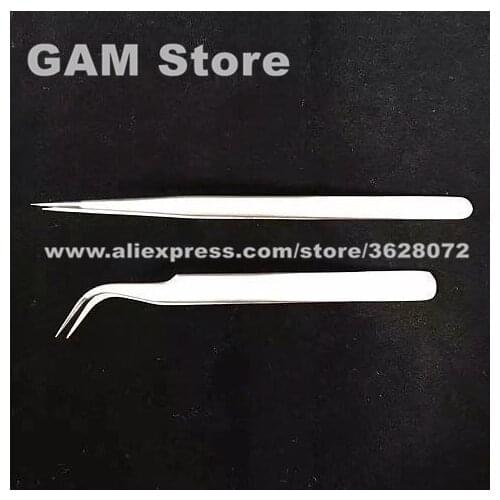 Ultrahard Tweezer Precision Sharp Forceps Tip For Phone Fly line copper wire repair clip jumper Stainless Steel WL-811 WL-815