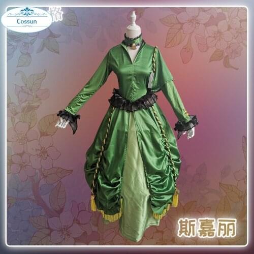 Game Identity V Mary Bloody Queen Scarlett Lolita Dress Cosplay Costume Halloween Party Suit For Women 2021 New