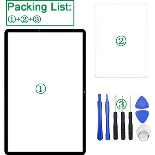 1PCS Front Touch Glass Screen For Samsung Galaxy Tab S7+ Plus T970 T975 T976 T978 Replacement