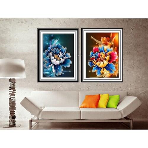 Full diamond 5D Diy Diamond Painting Cross Stitch Pink Rose Diamond Embroidery Flower Vertical Print Rubiks Cube Drill