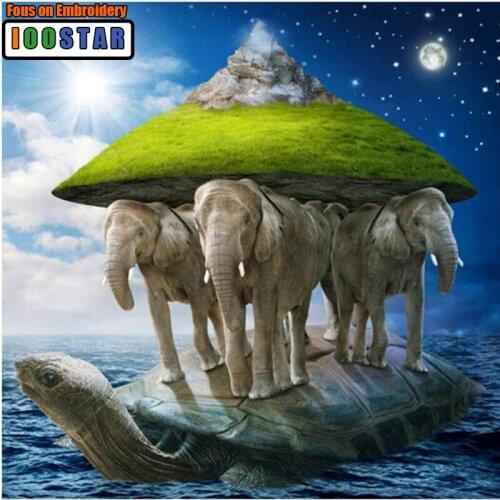 Diamond Embroidery DIY Diamond Painting Cross Stitch Kit Elephant sea turtle 5D Full Square Diamond Mosaic Home Decor