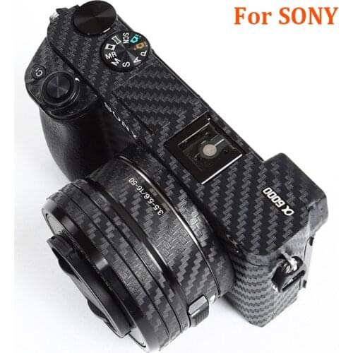 Anti-Scratch Camera Body Carbon Fiber Film Kit for Sony A6000 a6100 a6300 a6400 a6500 A6600 protective 3M sticker for Decoration