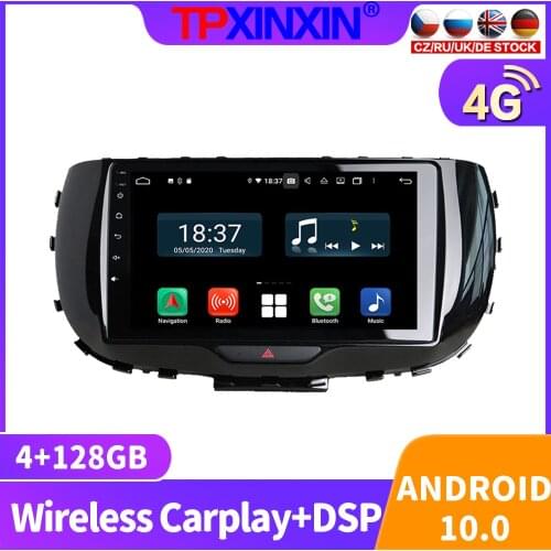 128GB Android 10.0 For Kia SOUL 2019 2020 Car Radio Multimedia Video Recorder Player Navigation GPS Accessories Auto 2din DVD