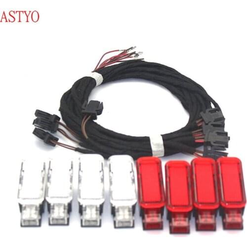 ASTYO Car Door Warning Lights lamp with Cable For A-udi A3 A4 A5 A6 A7 A8 Q3 Q5 TT 8KD 947 411 8KD947411