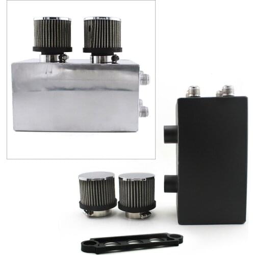 Car Racing Oil Catch Can Tank with Breather Air Filter for Honda Civic Integra EK EG DC With AN10 fittings With Tie Down Bracket