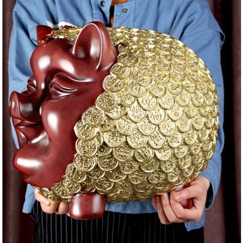 Large Gold Pig Nordic Piggy Bank Resin Adults Gift Creativity Piggy Bank Home Decor Huchas De Dinero Decorative Boxes BK50QX