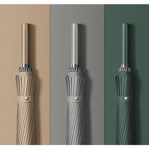 Large Golf Umbrella 24K Strong Fiberglass Bones Waterproof Long Handle Business Men Umbrella