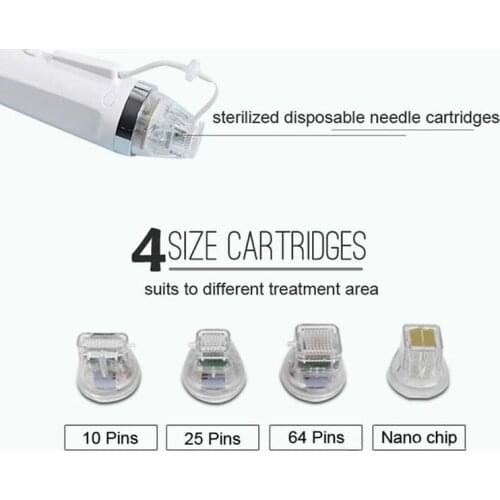 Fast shiping !!! Disposable replacement head gold cartridge fractional microneedling micro needle machine cartridges tips