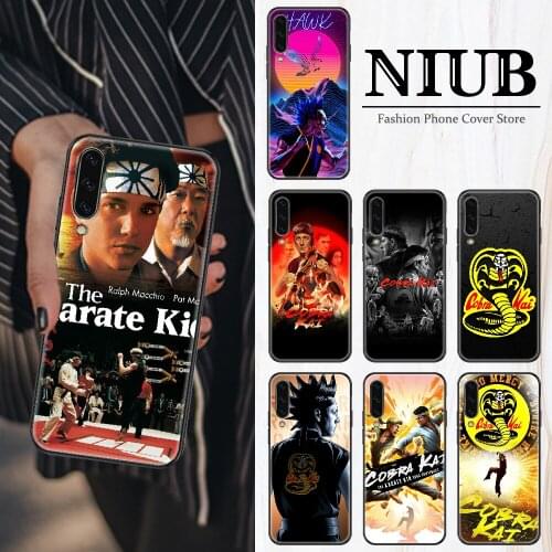 Cobra Kai Snake Phone Case For Samsung Galaxy A10 A12 A20E A21S A30 A32 A40 A50 A51 A52 A70 A71 A72 A5 A6 A7 2018 black 3D cover