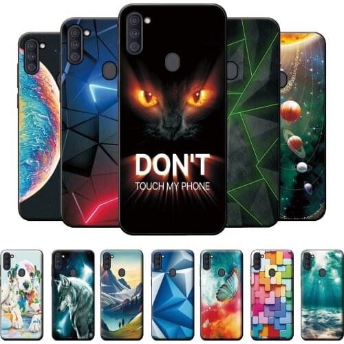 For Samsung Galaxy M11 Case Cute Case For Samsung M11 Silicone TPU Soft Back Cover Phone Case For Samsung M11 M 11 Bumper 6.4