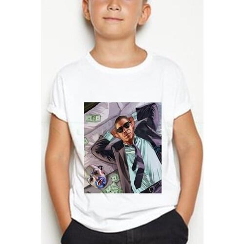 Children GTA Street Fight Long With GTA 5 Pure cotton T shirt Baby Boys/Girls Fashion Summer Tops Kids Casual T-shirt