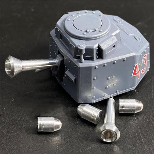 DIY Mini Metal Barrel Shell Kit for Meng WWT-011 Q Edition German Light Tank Panzer 38T Tank Model Upgrade Parts