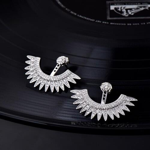 Designer Fashion 925 Sterling Silver Jewelry 3A Cubic Zirconia Party Earring