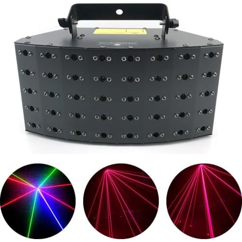 DMX512 Control RGB Laser 40 image Lines Beam Scans Music DJ Bar Disco Xmas Party Disco Effect Lighting System Show Projector