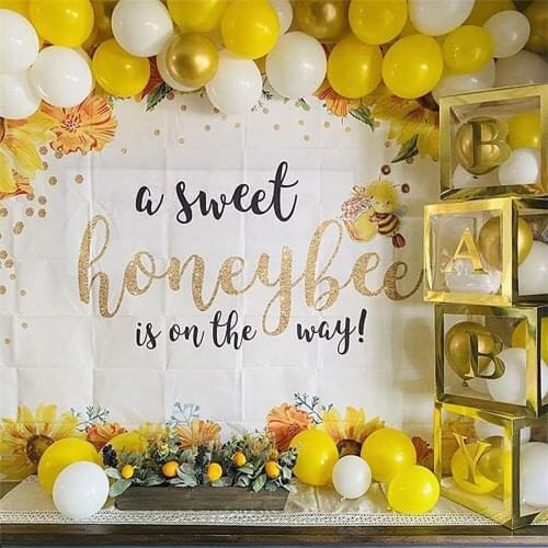 114PCS Yellow Balloon Garland Arch Set Latex Material Baby Baptism Wedding Room Decoration Birthday Party Decorations