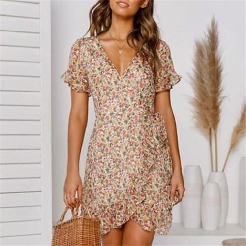 IBUDAR Summer Dresses With Sleeves