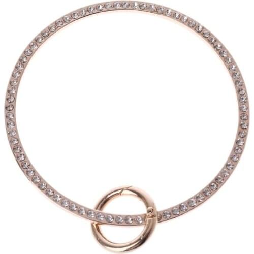 2019 New Ring Design Metal Rhinestone Purse Handle for Bag Making Handle Replacement DIY Crafts