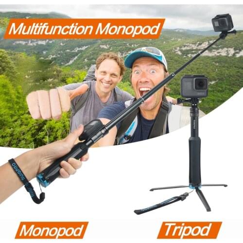 Handheld Tripod Mount Selfie Stick Extendable Monopod for Gopro Hero 8 7 6 5 4 3+ SJCAM Xiaomi YI 4k EKEN H9 Sony Sport Camera