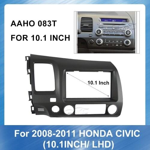 Car Audio Facia Panel Frame Fitting Adaptor For Honda Civic 2008-2011 LHD Stereo Panel Dash Mount Trim Installation Kit Frame