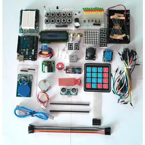 Learning Starter Kit Breadboard and Bracket Stepper Motor / Servo /1602 LCD / Jumper Wire