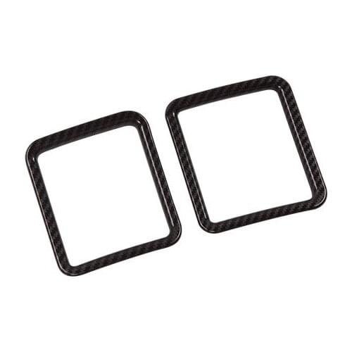 Applicable for Toyota 2020 hiace-abs black carbon fiber grain front air outlet decorative frame