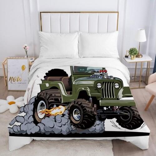 Cartoon Childrens Duvet cover Quilt/Blanket/Comfortable Case Bedding for kids baby girls 140x200 150x200 for Home Car green