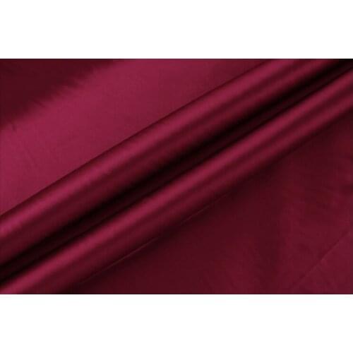 Howmay pure silk fabric stretch satin charmeuse 19m/m 108cm 42" dark red 28# for dress womens clothes shirt