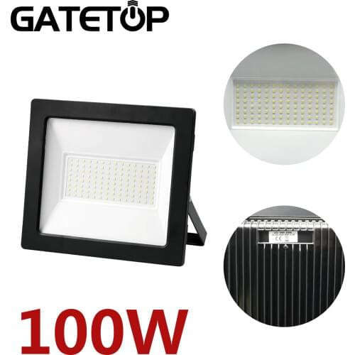 100w Floodlight Super Bright! IP65 Dust-proof Waterproof Outdoor LED Light 220-240V High Lumen for Garden Courtyard Street