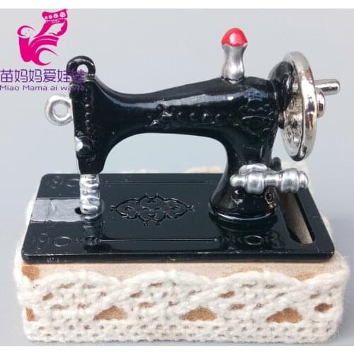 Doll house decoration accessories Minin Wine barrel Luggage Shower pot Sewing machine for blythe barbie doll