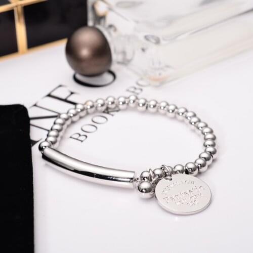 YUN RUO 2020 Fashion Brand Rose Gold Colors Adjustable Bean Bracelet 316 L Stainless Steel Jewelry for Woman Prevent Fade