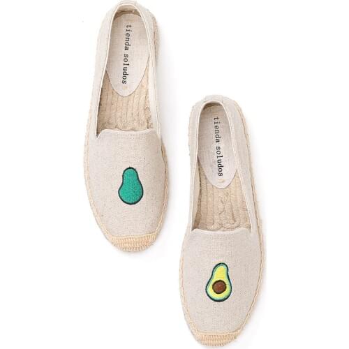 Tienda Soludos Espadrilles For Cartoon 2019 Promotion Linen Girl Fisherman Flats Driving New Flat Spring Slip On Fishermen Shoe