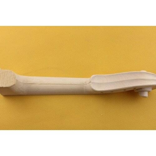 1pc hand carved Student Maple White Violin Neck 4/4 full size violin parts