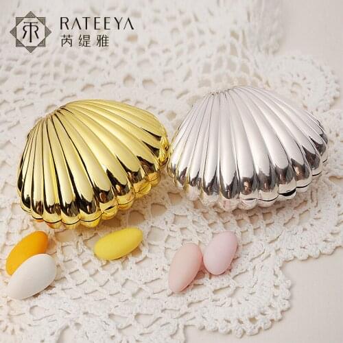 10pcs/Lot Shell Wedding Favor Box Wedding Candy Box Wedding Favors And Gifts Wedding Decoration Birthday Party Decorations