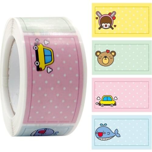 500PCS A Roll Cute Name Tag Sticker Customize Stickers Personalized Labels Children School Stationery Water Bottle Pencil Diary
