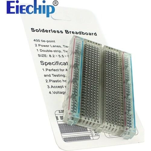 400 Tie Points Solderless Breadboard For Arduino Mini Solderless Breadboard Prototype PCB Universal Breadboard diy electronic