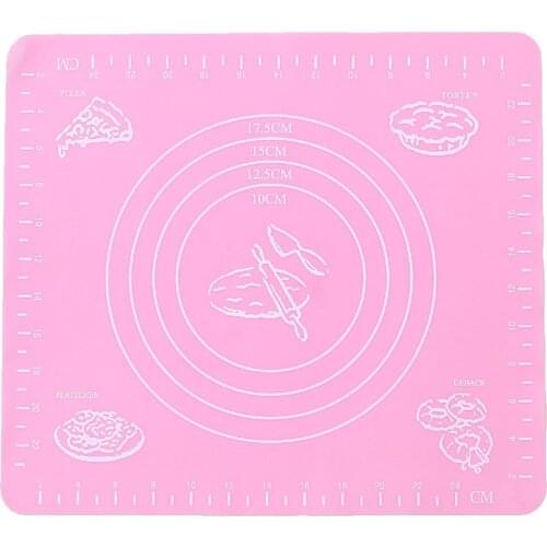 Nonstick Silicone Scale Baking Mat Oven Rolling Dough Pad Baking Rolling Fondant Pastry Mat Cooking Tools