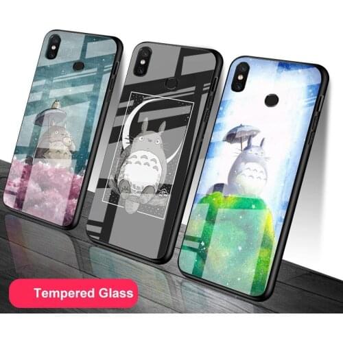 My Neighbor Totoro Tempered Glass Phone Case For Redmi Note 5 6 7 8 9 Pro Note8T Note9S Redmi8 9 Cover Shell