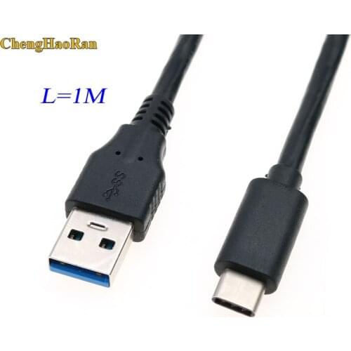ChengHaoRan 1m USB C type-C to USB 3.0 Cable USB Cable Data transfer Cable Type C Cable for Huawei mate 20 10 pro Xiaomi 9