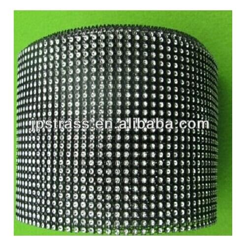 3mm Black color base with empty plastic rhinestone chain trimming ;plastic chain for belt women`s clothes