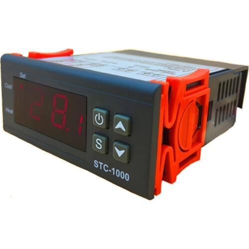 STC-1000 A-400P version Digital Temperature Controller Digital LED Temperature Controller 220V Thermostat Sensor 2 Relay Output