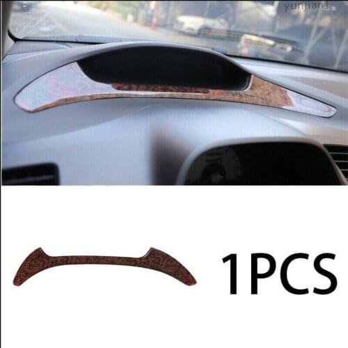 For HONDA Civic 8th 2006-2011 Wood grain middle control Speedometer strip trim A