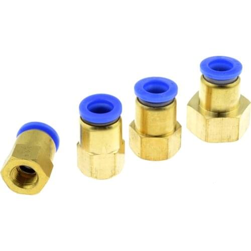 Air Pipe Fitting 10mm 12mm 8mm 6mm Hose Tube 1/8" 3/8" 1/2" BSP 1/4" Female Thread Brass Pneumatic Connector Quick Joint Fitting