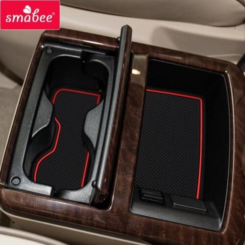 Smabee Gate slot pad For NISSAN ELGRAND E52 2011-2016 Interior Door Pad/Cup Dust mats Water Coaster Non-slip RED/WHITE/BLACK