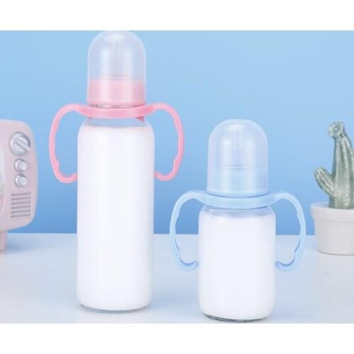 280Ml Creative Glass Bottle Student Portable Large-capacity Lovely Transparent Portable Sport Drink Water Bottle