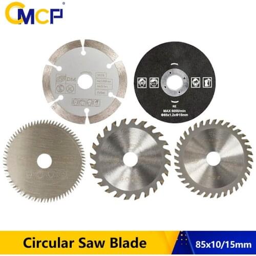 CMCP Circular Saw Blade 5pcs 85x15mm 85x10mm Wood Cutting Discs Woodworking Saw Blades For Power Tool