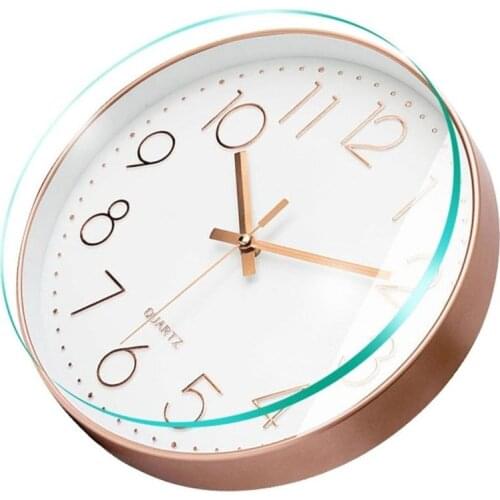 30cm Minimalist Classic Wall Clock Modern Design Mute Quartz Gold Frame Art Clocks Hanging Watch Bedroom Hall Decor Living Room