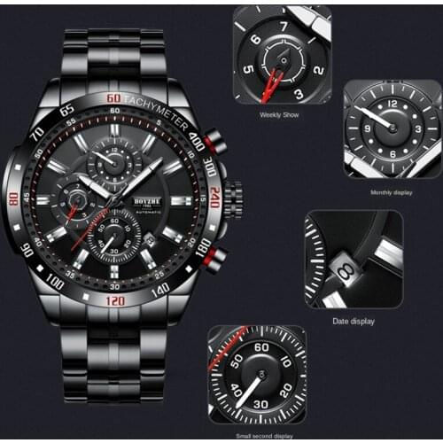Fashioin Mechanical Watches for Men Classic Steel Diver Tourbillon Stainless Steel Watch Waterproof Luminous Male Wriswatches