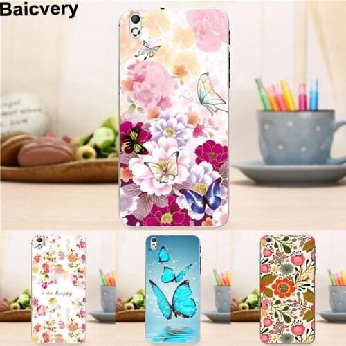 Fashion Beautiful Case For HTC Desire 816 Dual Sim Flower Twer Pattern Back Phone Case Cover for HTC Desire 816 G