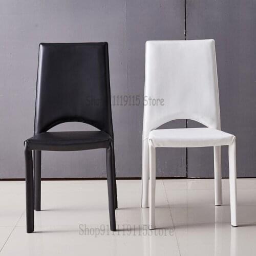 Nordic Simple Modern Armchair Family Dining Chair Folding Office Chair Black And White Stool Restaurant Hotel Chair