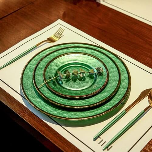 New European Phnom Penh western food steak plate creative exquisite breakfast plate fruit salad plate